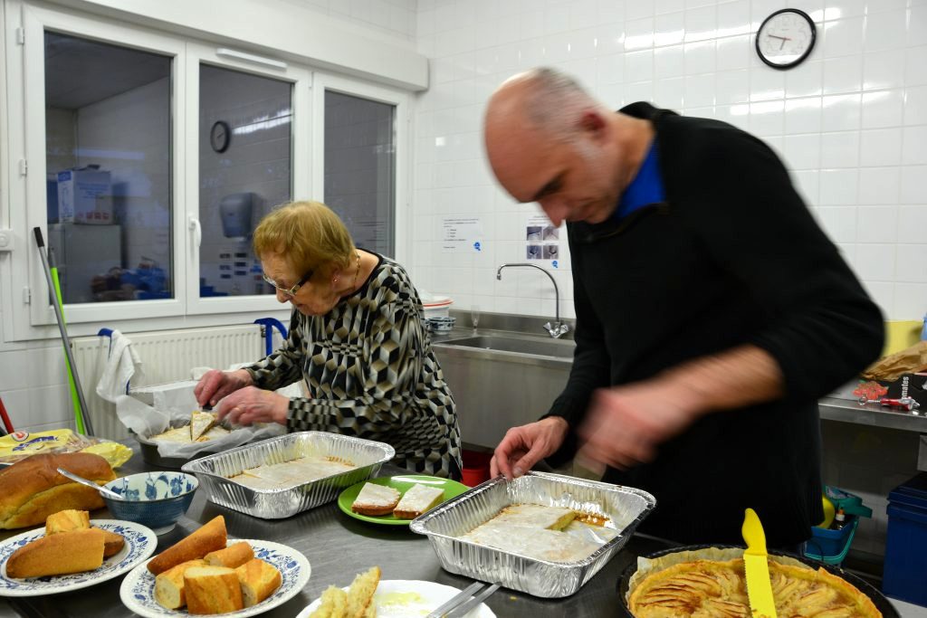 Repas d'habitants en avril 2016